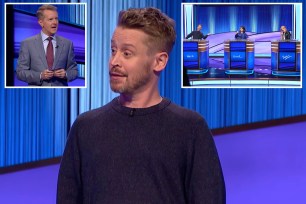 Macaulay Culkin made a very rare appearance on "Celebrity Jeopardy!" Wednesday after being a clue on the game show 42 times.