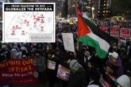 Pro-Palestinian group shares 'reprehensible' antisemitic map of NYC targets on social media 