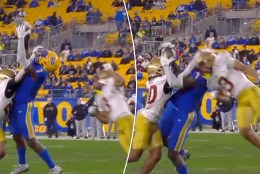 Boston College defensive back ejected for horrific targeting penalty