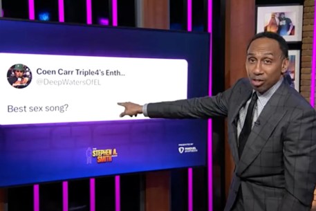 Stephen A. Smith revealed his best sex songs on "The Stephen A. Smith Show" 