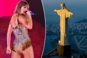 A Swiftie fan project in Brazil could get this iconic Taylor Swift shirt on the Christ the Redeemer statue