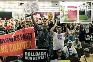 Protest in New York over rental rates
