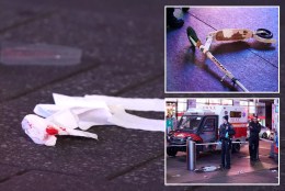 Tour bus ticket vendor stabs teen in neck outside Times Square theater: sources